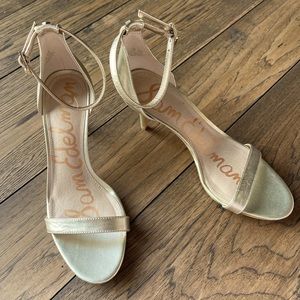 Gold Sam Edelman strappy sandals